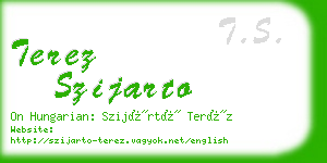 terez szijarto business card